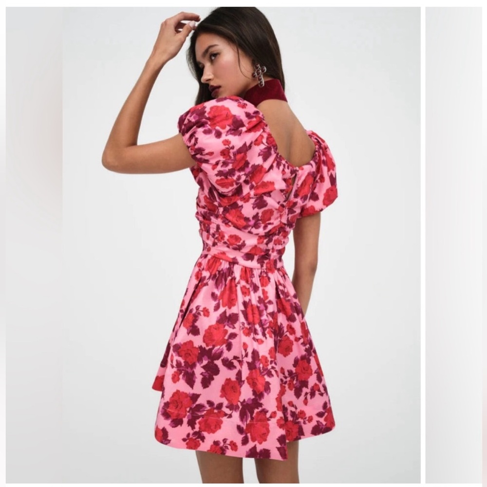 NWOT For Love and Lemons Lissa Floral mini Dress Size XXS